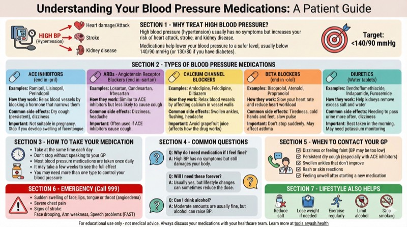 Blood pressure medications infographic preview