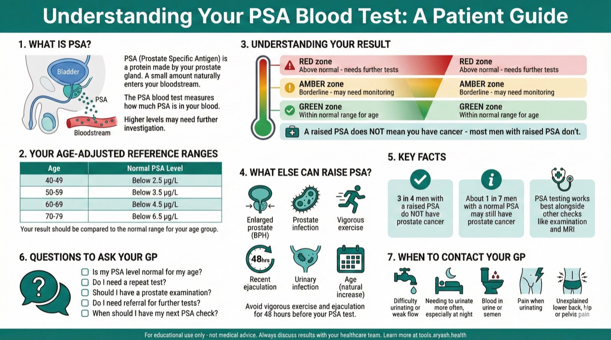 PSA blood test infographic preview