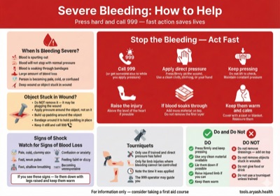 Severe bleeding first aid guide preview